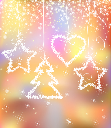 light abstract sparkle color christmas backgroundのイラスト素材