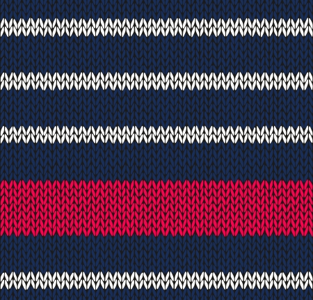 Style Seamless Marine Blue White Red Color Knittedのイラスト素材