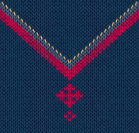 Style Seamless Blue Red Yellow Color Male Knitted Pattern with Stylized Crossのイラスト素材