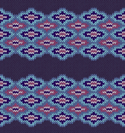 Style Seamless Color Knitted Patternのイラスト素材