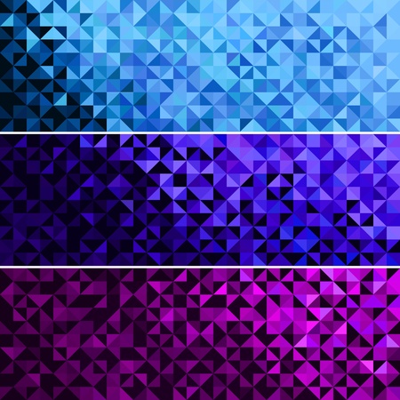 Abstract Light Brilliant Fun Holiday Banner Pattern. Bright Sparkle Blue Pink Violet Vector Backgroundのイラスト素材