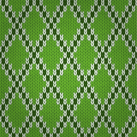 Seamless Knitted Pattern  Style Knit woolen jacquard ornament texture  Fabric color tracery background のイラスト素材