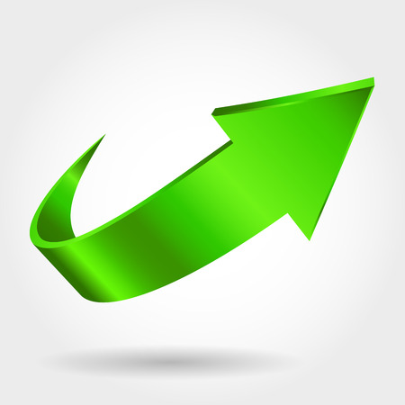 Green arrowのイラスト素材