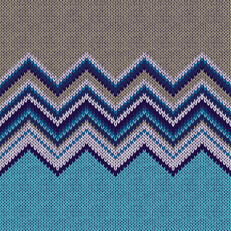 Fashion Color Swatch. Style Horizontally Seamless Knitted Pattern
のイラスト素材