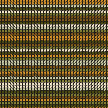 Knitted Seamless Color Striped Patternのイラスト素材
