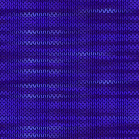 Seamless Knitted Melange Pattern. Blue Violet Color Vector Illustrationのイラスト素材