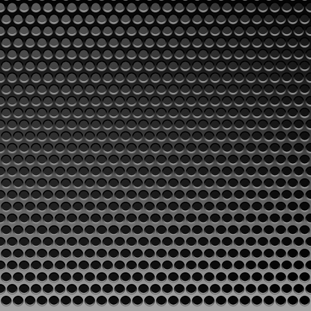 Perforated Metal Template. Translucent Grid Background. Vector Illustrationのイラスト素材