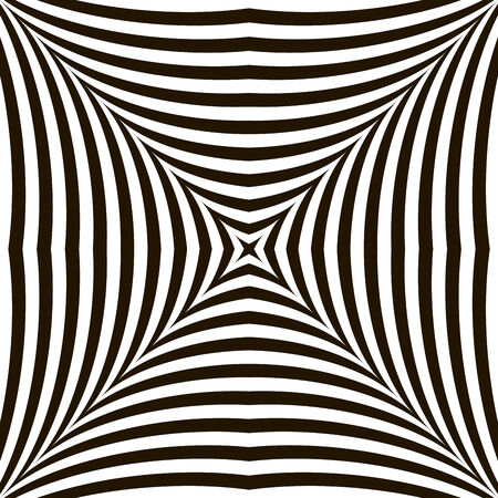 Black and White Geometric Vector Shimmering Optical Illusion.のイラスト素材