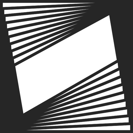 Geometric Vector Pattern with Empty Frameのイラスト素材