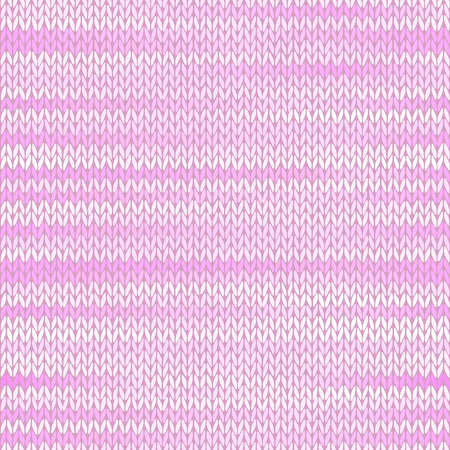 Style Seamless Knitted Melange Pattern. Pink Magenta Color Vector Illustrationのイラスト素材