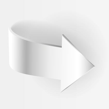 White arrow. Symbol of motion business conceptのイラスト素材