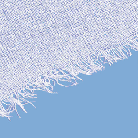 Canvas texture with fringe. White blue color.のイラスト素材