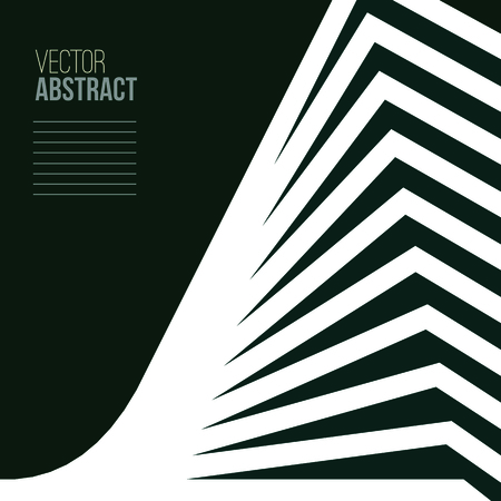 Abstract building with perspective. Architecture book cover.のイラスト素材