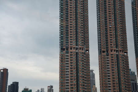 High modern business center, buildings in HongKong