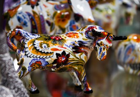 souvenir cowの写真素材