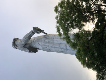 Statue of The Mother of Georgia in Tbilisi, Georgiaの写真素材