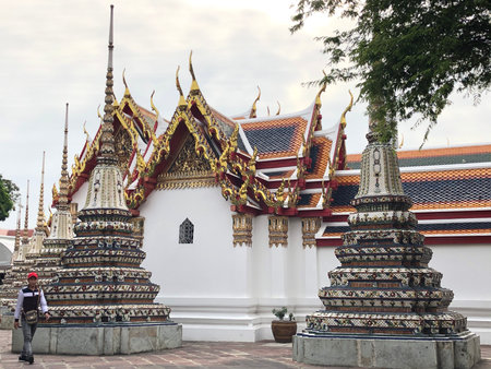 Wat Pho, a renowned Buddhist temple in Bangkok, Thailand,