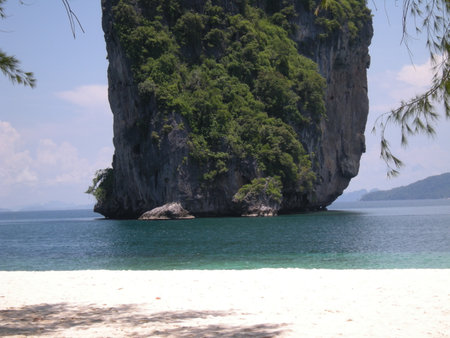 Tropical beach at Andaman Sea in Thailand, Asia.の写真素材