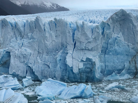 Ice formations at Perito Moreno Glacier in Patagonia, Argentina, South America