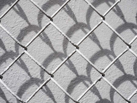 Grey square latticeの写真素材