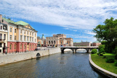 Stockholm. View from the Bridge Riksbronの写真素材