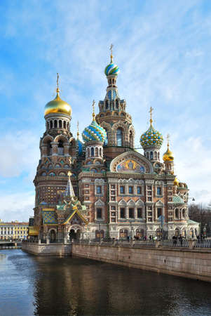 St. Petersburg. Savior-on-Blood  in the  morningの写真素材