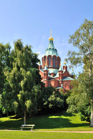 Helsinki,  Uspensky Orthodox Cathedral. Finlandの写真素材