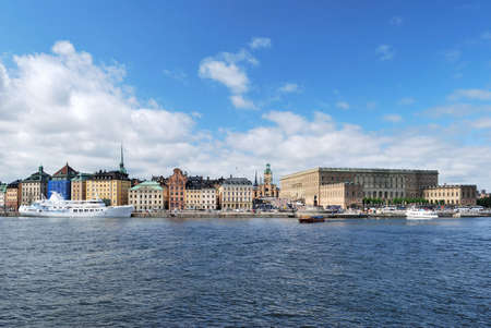 Stockholm, Old Town in summerの写真素材