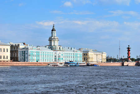 St. Petersburg. Neva river and the University Embankment の写真素材