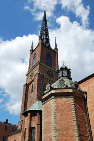 Stockholm, Sweden. Knight's church, 13 century, one of the most old and beautifulの写真素材