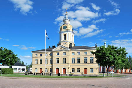 Hamina, Finland. Building of the Town Hall, 1798. Neoclassicismの写真素材
