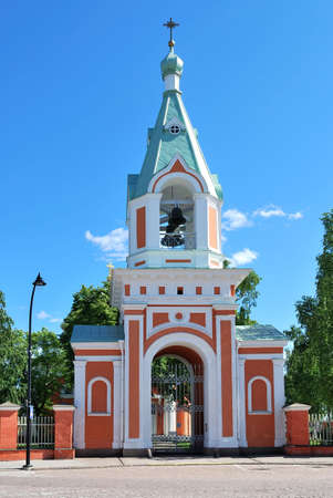 Hamina, Finland. Belfry of  St. Peter and Paul church, 19 c.の写真素材