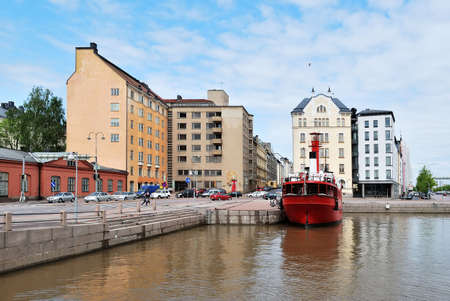 Very beautiful place in Helsinki  area Meritullintoriの写真素材