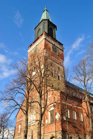 Turku Cathedral - the main Lutheran church in Finlandの写真素材