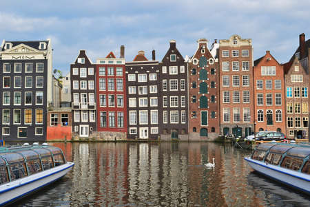 Very beautiful  place in Amsterdam, the Old Quarterの写真素材