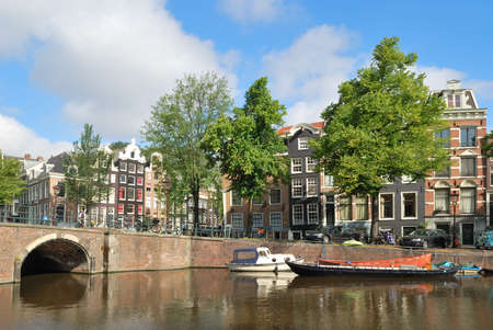 One of the main canals in Amsterdam - Keizersgrachtの写真素材