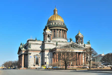 One of the major landmarks of St. Petersburg - St. Isaac's Cathedralの写真素材