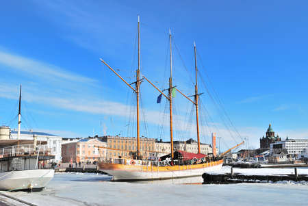 Helsinki.  South Harbor in a sunny spring dayのeditorial素材