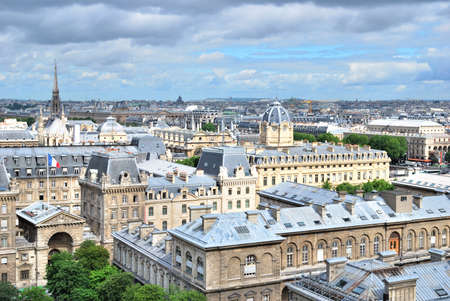 Paris, France. A top-view of the cityの写真素材