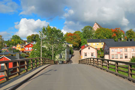 The Old Bridge in the town of Porvoo, Finlandの写真素材