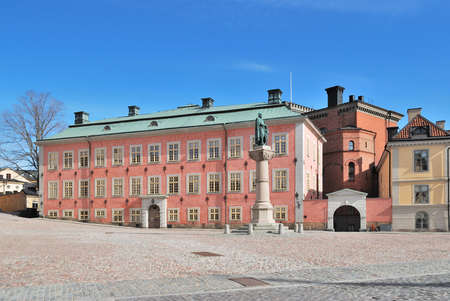 Stockholm  Birger Jarl Square on the Riddarholmen island  の写真素材