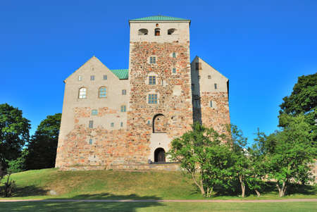 Swedish medieval castle in the town of Turku, Finlandのeditorial素材