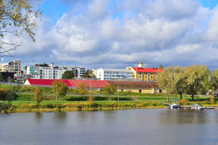 Finland.  Mikkeli in a sunny autumn day