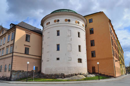 Stockholm, Sweden. Old architecture on the Riddarholmen Islandの写真素材