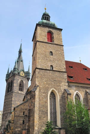 Prague, Czech Republic. The Church of St. Henry and  St.Kunhutaの写真素材