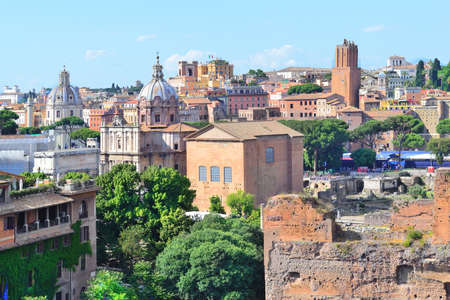 Italy, Old Rome in a sunny summer dayの写真素材