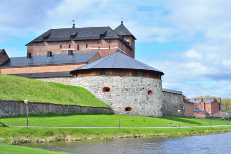 Wonderful old architecture of Hameenlinnaの写真素材