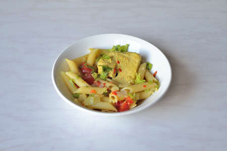 Turkey breast fillet pastaの写真素材