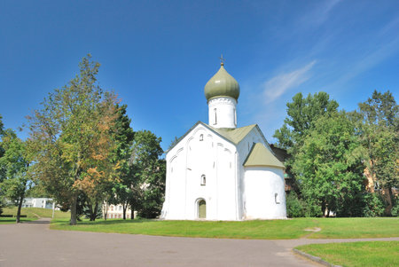 Russia. Wonderful old architecture of Novgorod in a sunny summer dayの写真素材