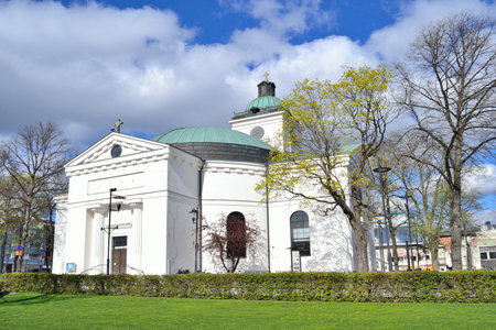 Wonderful old architecture of Hameenlinnaの写真素材